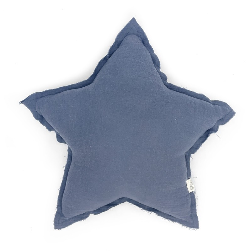 BABYSHOWER – Coussin étoile bleu
