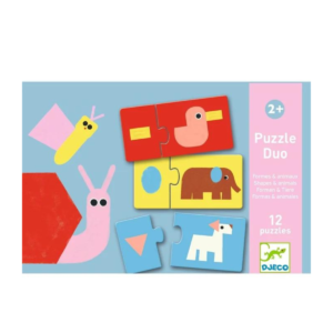 Djeco – Puzzle duo formes & animaux