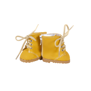 Minikane – Chaussures montantes jaune à lacets
