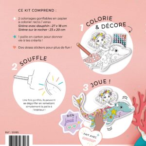 Ara – Coloriage gonflable Sirène