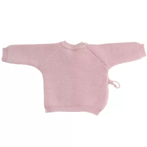 3KG7 – Brassière en maille rose 0/1m