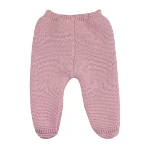 3KG7 – Pantalon en maille rose 0/1m