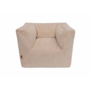 Jollein – Fauteuil pouf corduroy natural