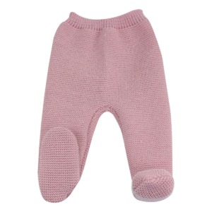 3KG7 – Pantalon en maille rose 0/1m