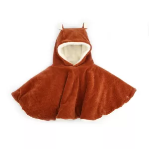 Rien que des bêtises – Poncho velours Paprika