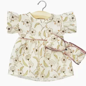 Minikane – Robe daisy et son headband en coton janelle