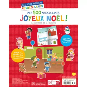 Auzou – 500 autocollants Joyeux Noël